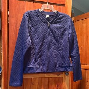 Jockey Women's Navy Quilted Bomber Jacket